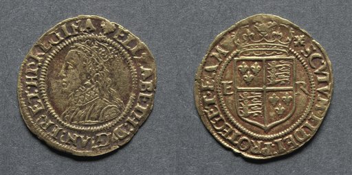 Halfcrown: Elizabeth I (obverse); Crowned Shield of Arms (reverse)