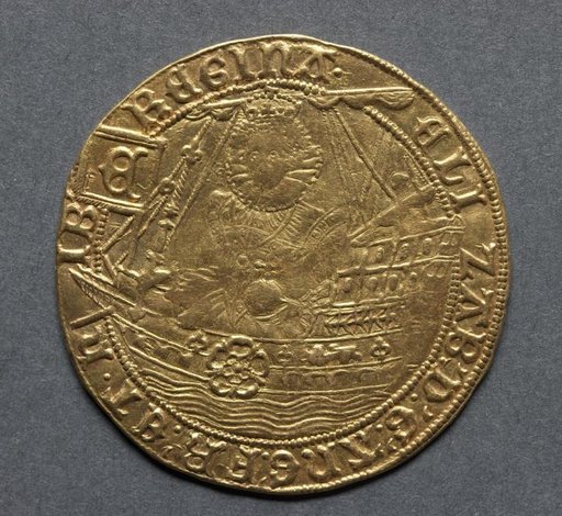 Ryal: Elizabeth I in Ship (obverse)