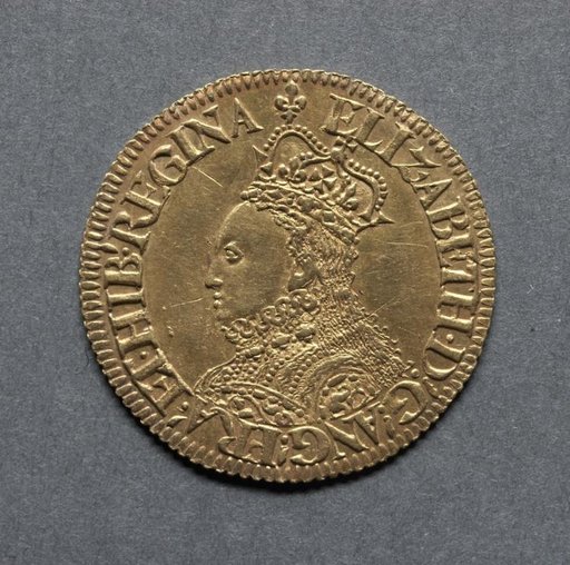 Half Pound: Elizabeth I (obverse)