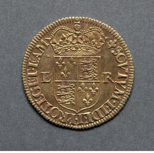 Half Pound: Crowned Shield of Arms (reverse)