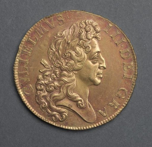 Five Guineas: William III (obverse)
