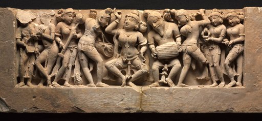 Frieze with Dancer and Musicians