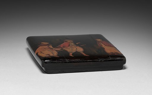 Writing Box (Suzuribako) with Europeans