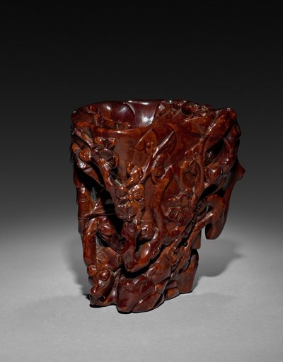 Cup with Prunus Blossoms