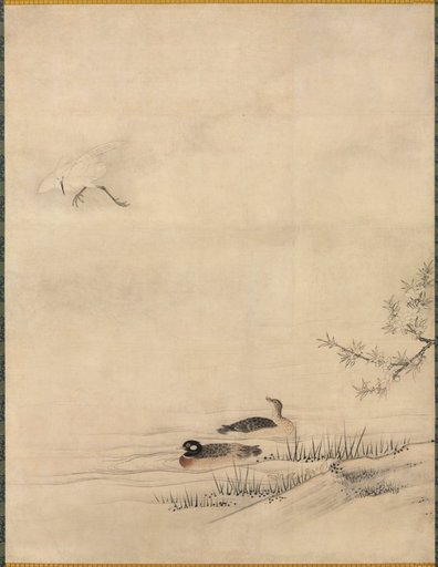 Flowers and Birds in a Spring Landscape