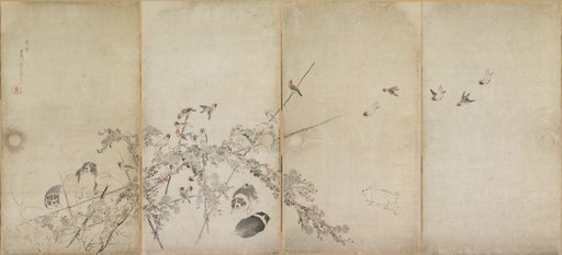 Puppies, Sparrows, and Chrysanthemums