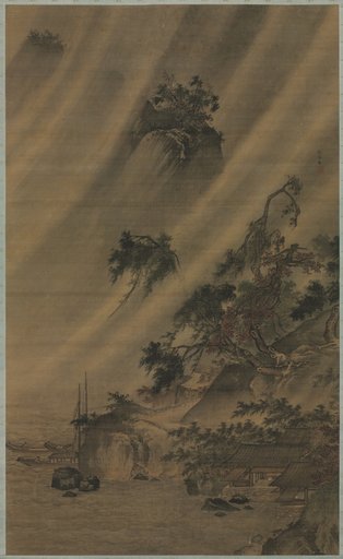 River Village in a Rainstorm
