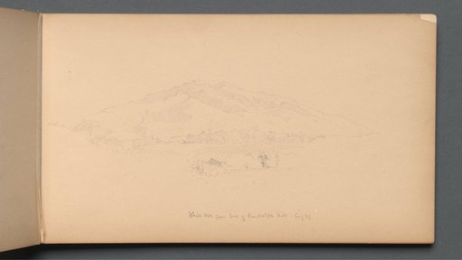 Sketchbook, page 12: "White Mountians from foot of Randolph Hill"