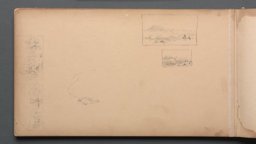 Sketchbook, page 37: Maine Landscape Vignittes