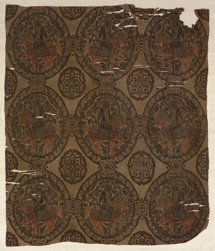 Fragment with Equestrian Falconer King