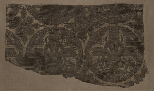 Enthroned King Flanked by Griffins