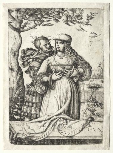 Soldier Embracing a Woman