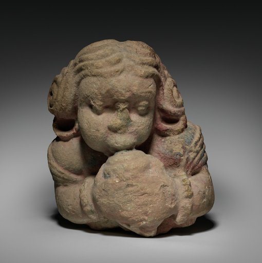 Shivagana Blowing Conch Shell