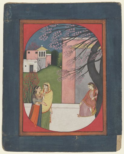 The lovelorn heroine, from a Sat Sai of Bihari