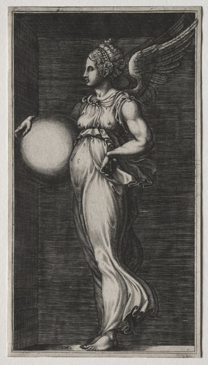 Allegorical Figure Holding a Sphere