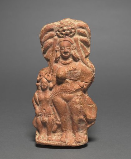 Nature Divinity (Yakshi) with Dwarf Hermaphrodite
