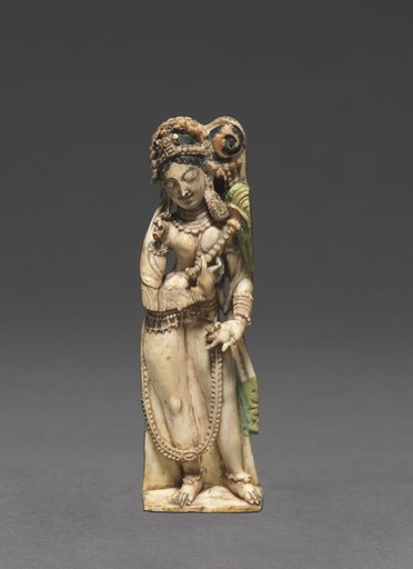 Female Attendant Bearing Fly-Whisk (Chauri)