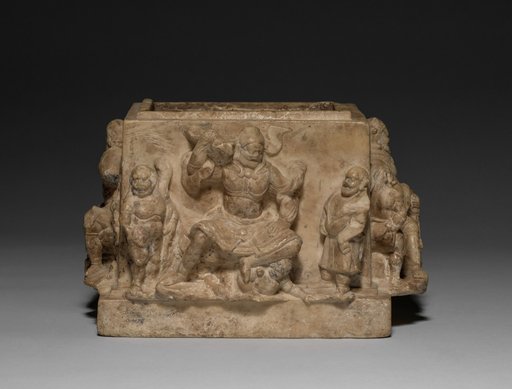 Square Urn with Celestial Guardians