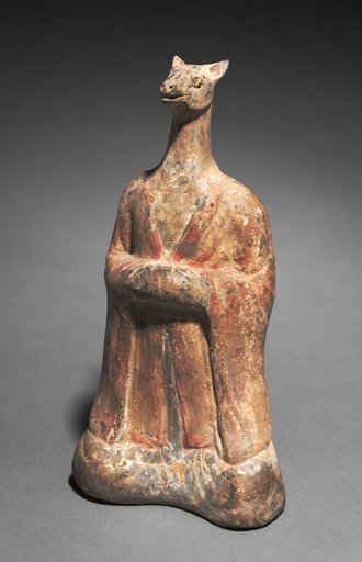 Mortuary Figure of the Zodiac Sign: Dog (Aquarius)