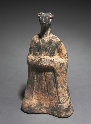 Mortuary Figure of the Zodiac Sign: Sheep (Scorpio)