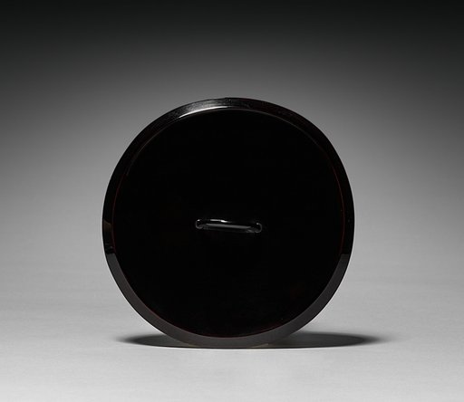 Water Container (Mizusashi) with Riverscape (lid)