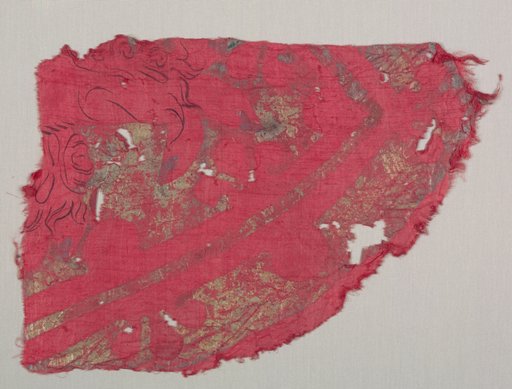 Printed Silk Fragment