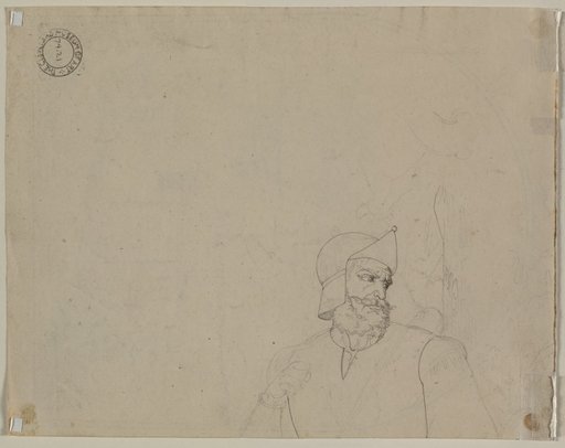 Soldier in a Landscape (verso)