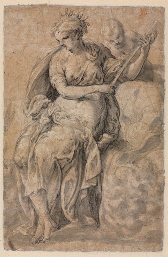 Allegorical Figure (verso)