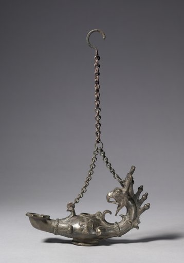 Lamp with Griffin-Head Handle