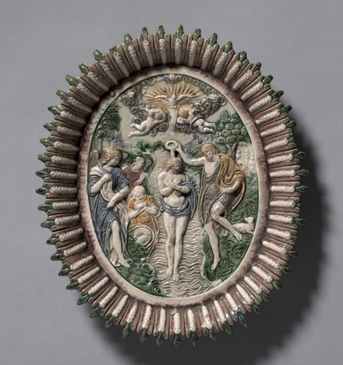 Plate Depicting the Baptism of Christ
