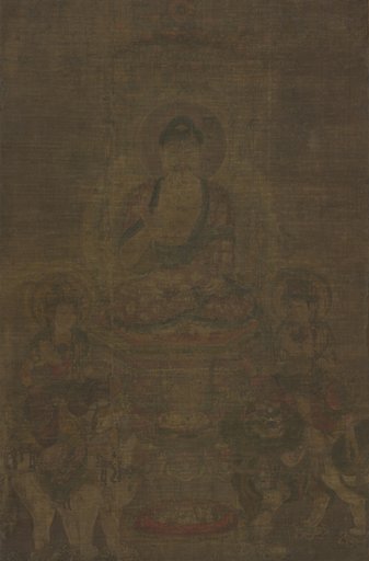 Shakyamuni Triad: Buddha Attended by Manjushri and Samantabhadra