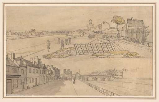 Two Views of Paris (verso)