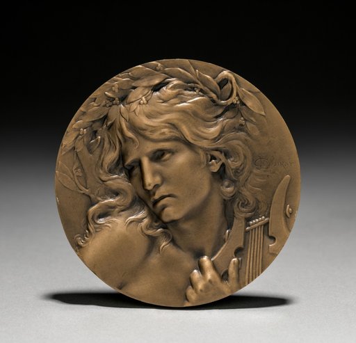 Medal Presented to Loïe Fuller by the French Government: Orpheus at the Entrance to the Underworld (obverse)