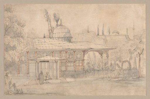 Pavilion Near a Mosque (recto)