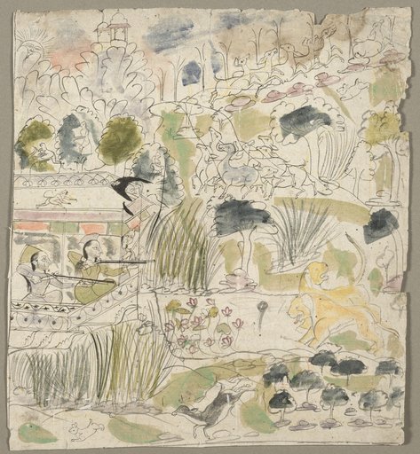 Ladies Shooting from a Pavilion