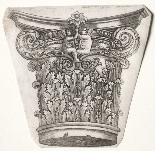 Base and Capital with Putti