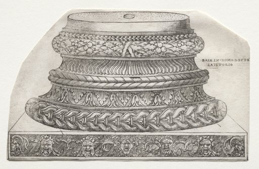 Base and Capital with Putti (base)