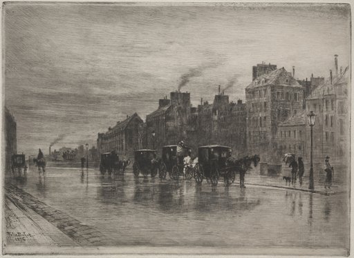 A Winter Morning on the Quai de L'Hotel-Dieu