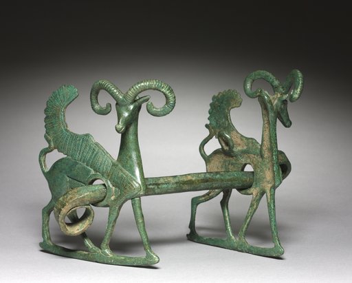 Horse Bit with Winged Ibex Cheekpieces