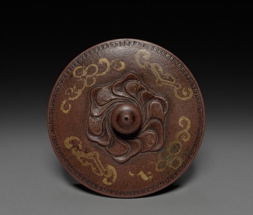 Teapot with Landscape and Imperial Poem (lid)