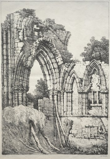 A Series of Ancient Buildings and Rural Cottages in the North of England: At York, Ruins