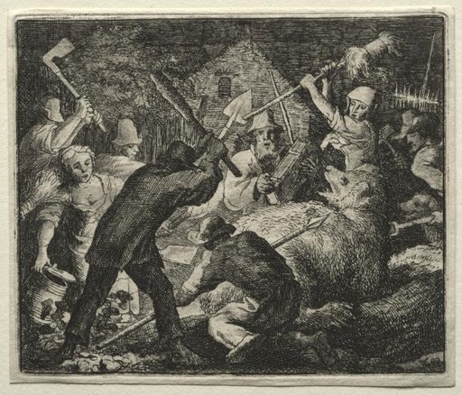 Reynard the Fox: Peasants Attack the Bear