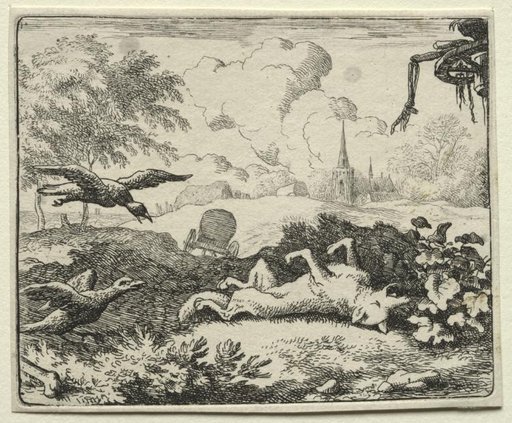 Reynard the Fox: Reynard Feigns Death