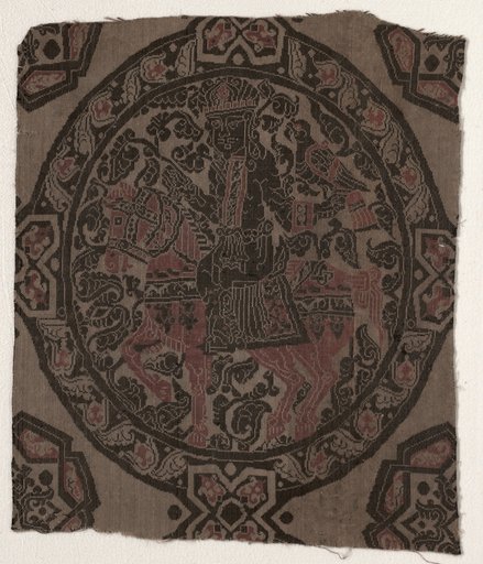 Fragment with Equestrian Falconer King