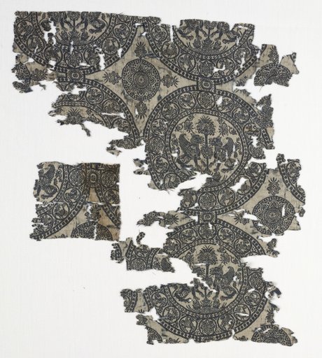 Fragment with Griffins in Roundels