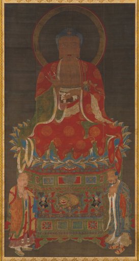Shakyamuni with two attendants