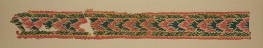 Panel from a Large Curtain, Overlapping Leaves