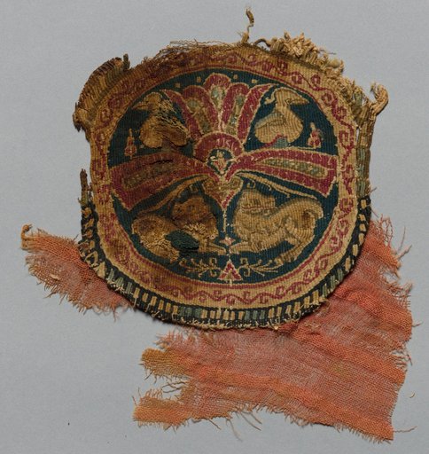 Fragment of a Segmentum with Palmette Tree, Lions and Birds