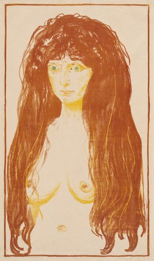Woman with Red Hair and Green Eyes (The Sin)