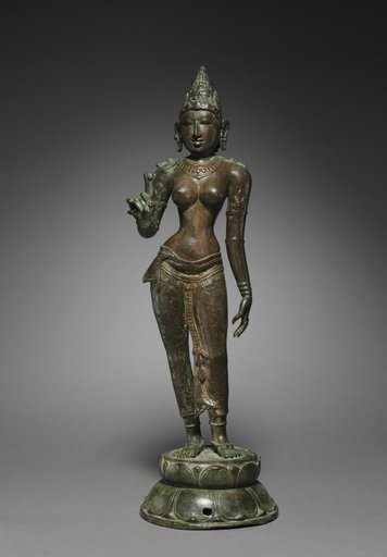 Goddess Holding a Lotus